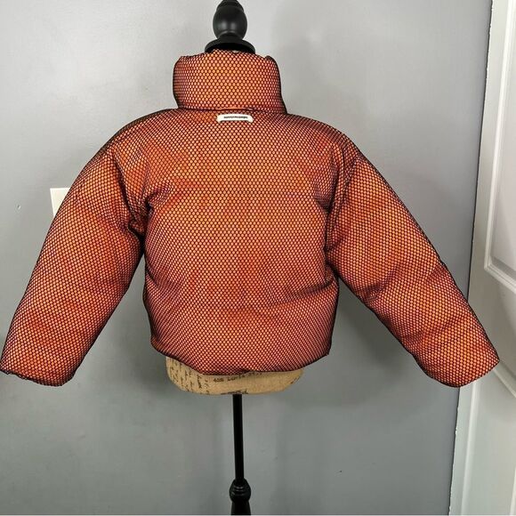 Sz S Connor McKnight ORANGE Reversible Quilted & Mesh Down Jacket NWOT$1275 MSRP - Picture 11 of 16